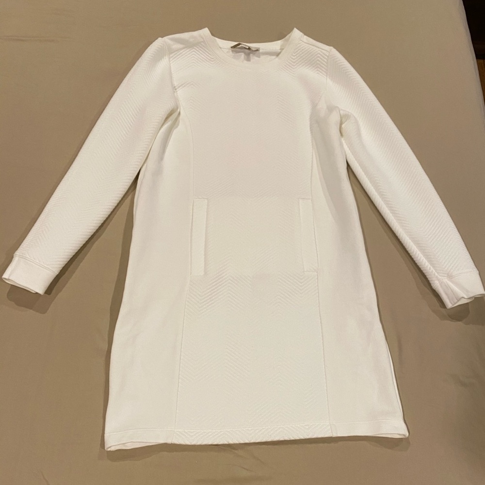 LOFT - White sweatshirt dress (NEW)